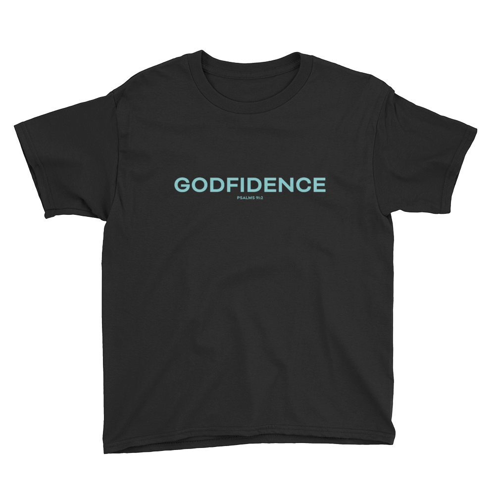 Godfidence - Psalms 91:2 - Youth Short Sleeve T-Shirt