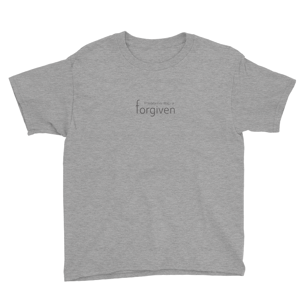 Forgiven - Ps.85:2 - Youth Short Sleeve T-Shirt